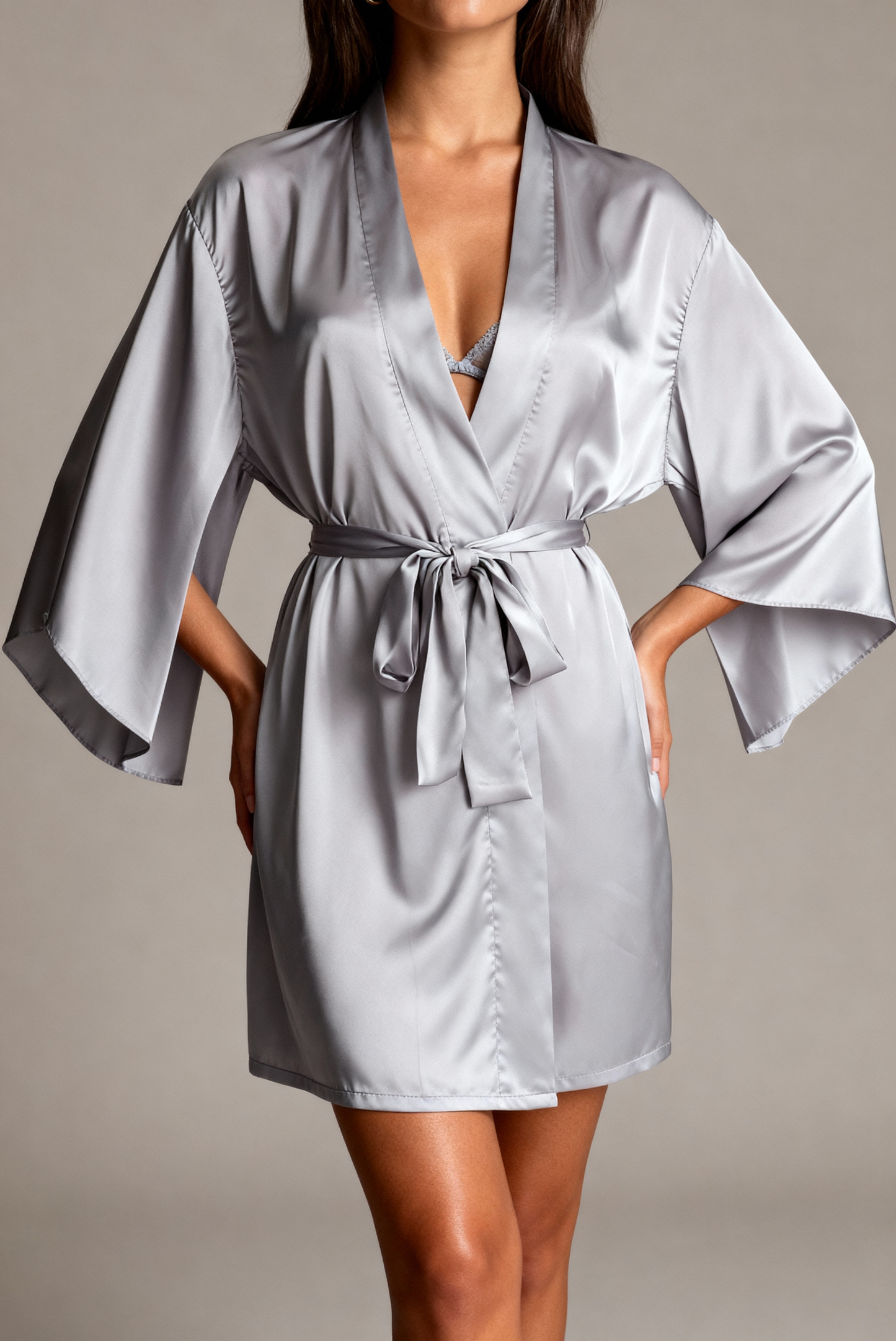 Kimono voor dames - Dulce Grijs Lila