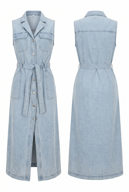 Lola Denim Maxi Jurk