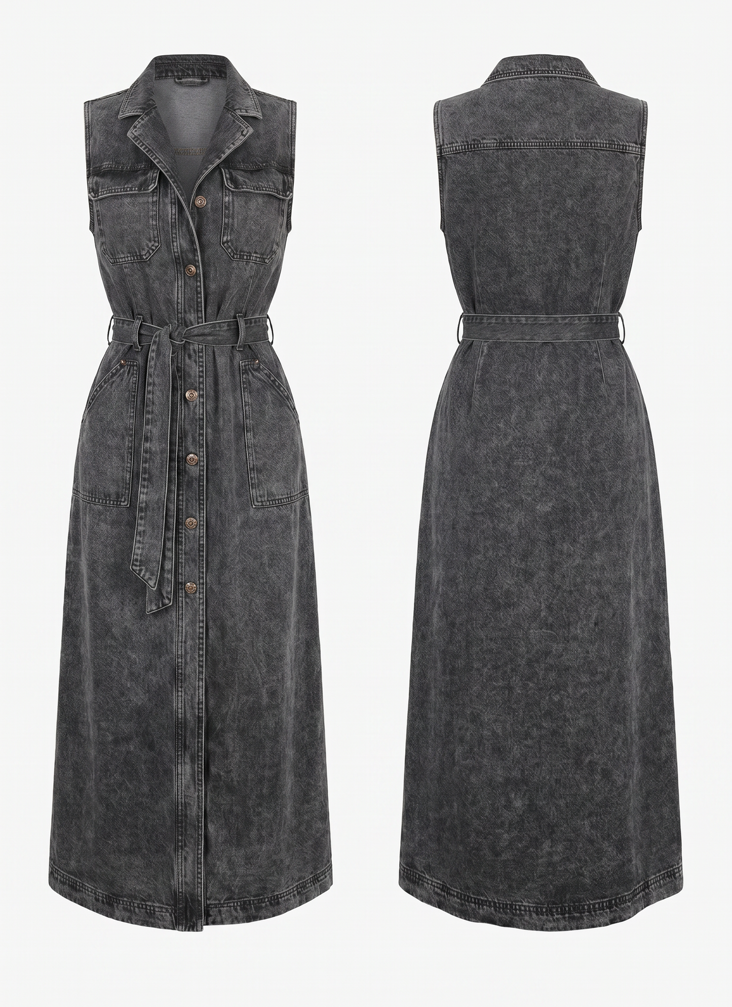 Lola Denim Maxi Jurk