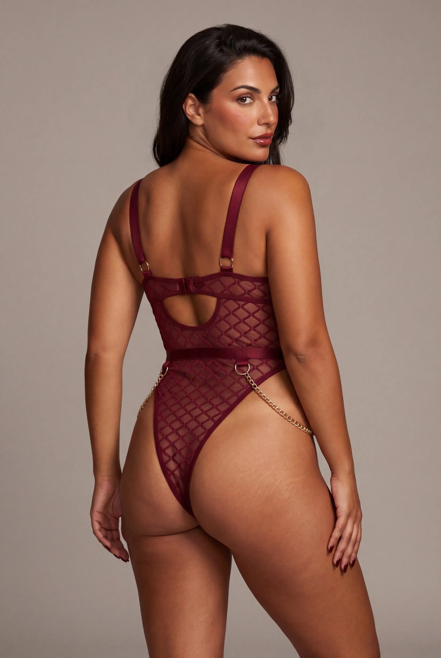 Dames bodysuit - WILD Bordeaux