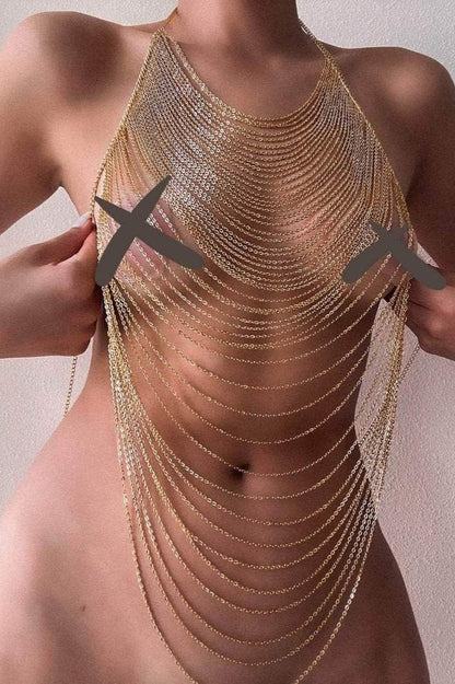 Gouden lichaamsketting - Bianca