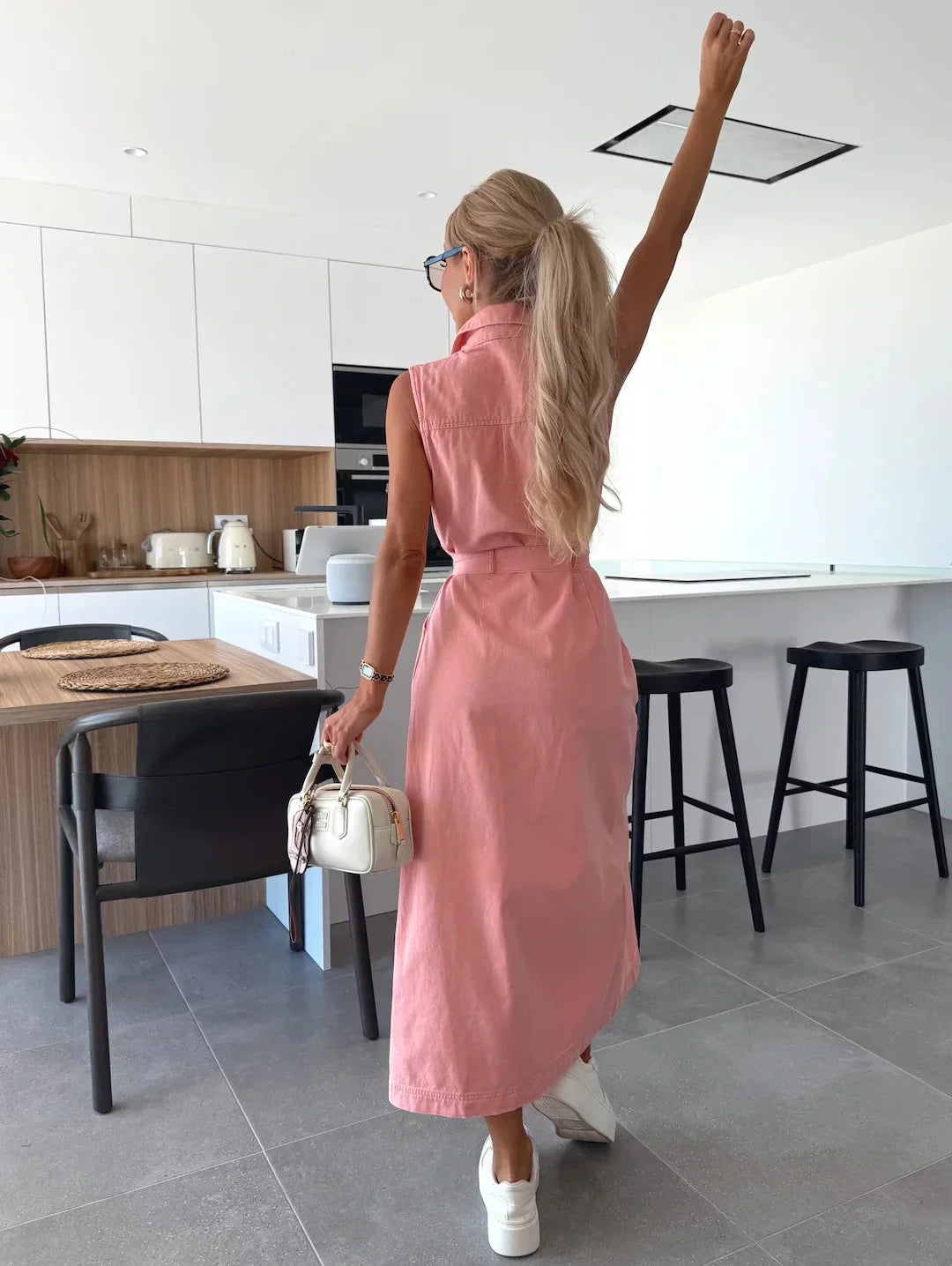 Lola Denim Maxi Jurk