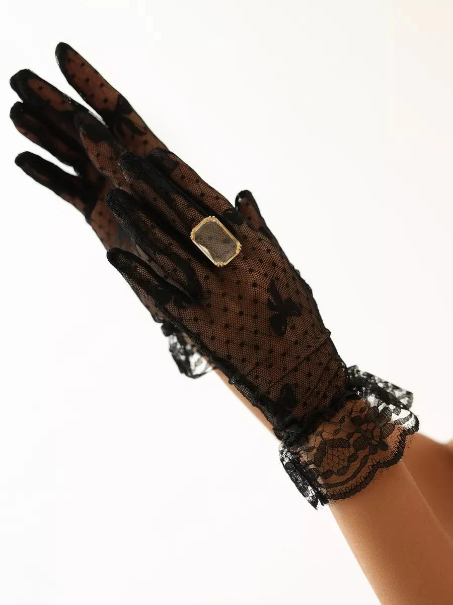 Dames kanten handschoenen - Serena