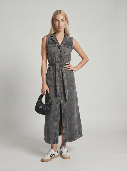 Lola Denim Maxi Jurk