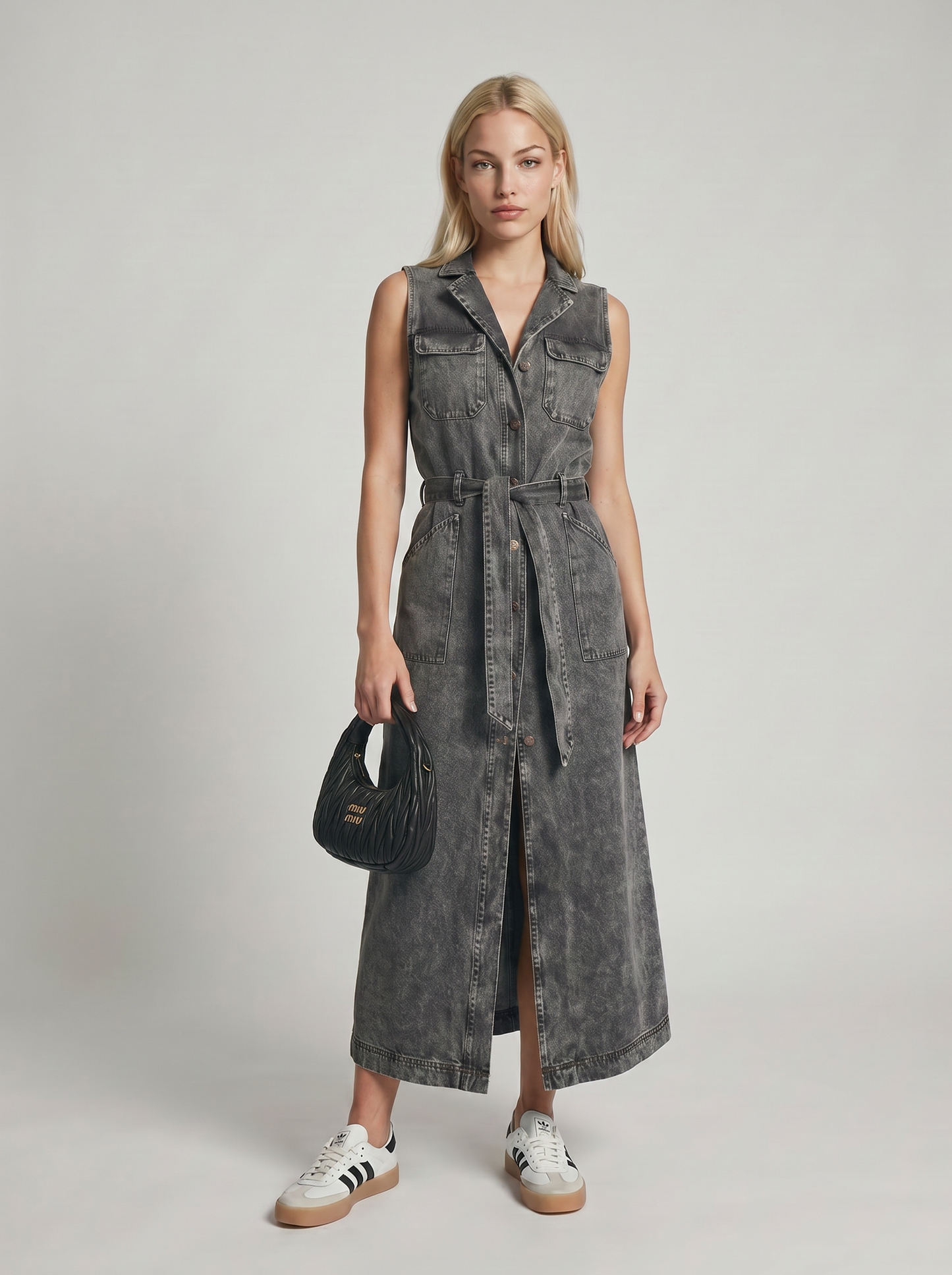 Lola Denim Maxi Jurk