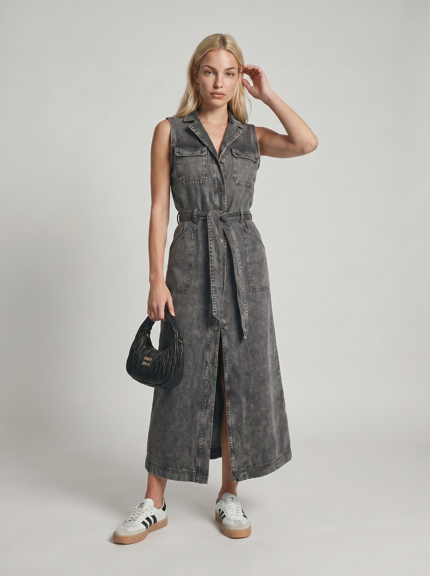 Lola Denim Maxi Jurk