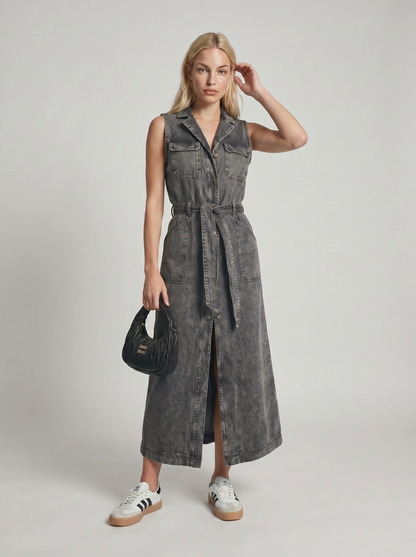 Lola Denim Maxi Jurk